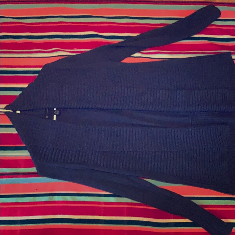 INC Navy cardigan - heavy and warm